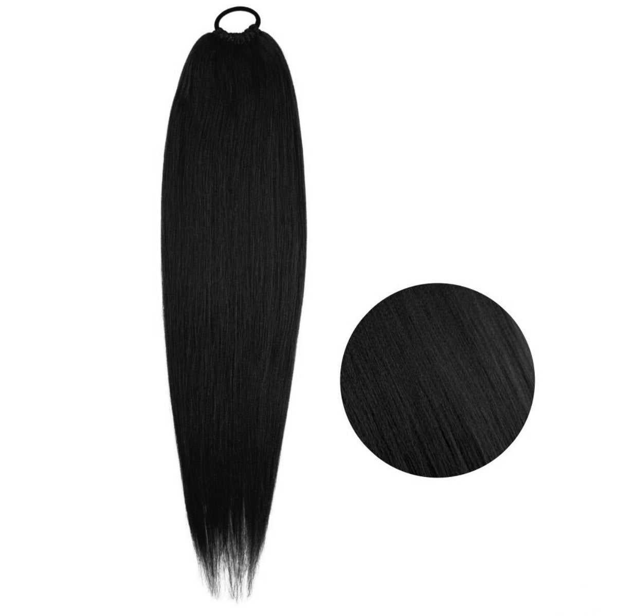 ICHA Beauty Ponytail poninhäntä 70cm lähikuva kiinnityksestä ja tyvestä