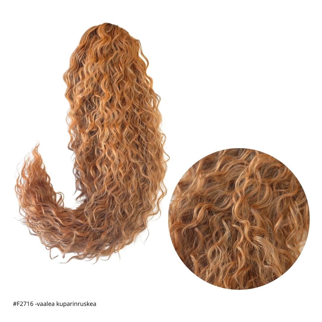 ICHA Beauty Waterwave poninhäntä 70cm muotoiltu kampaus