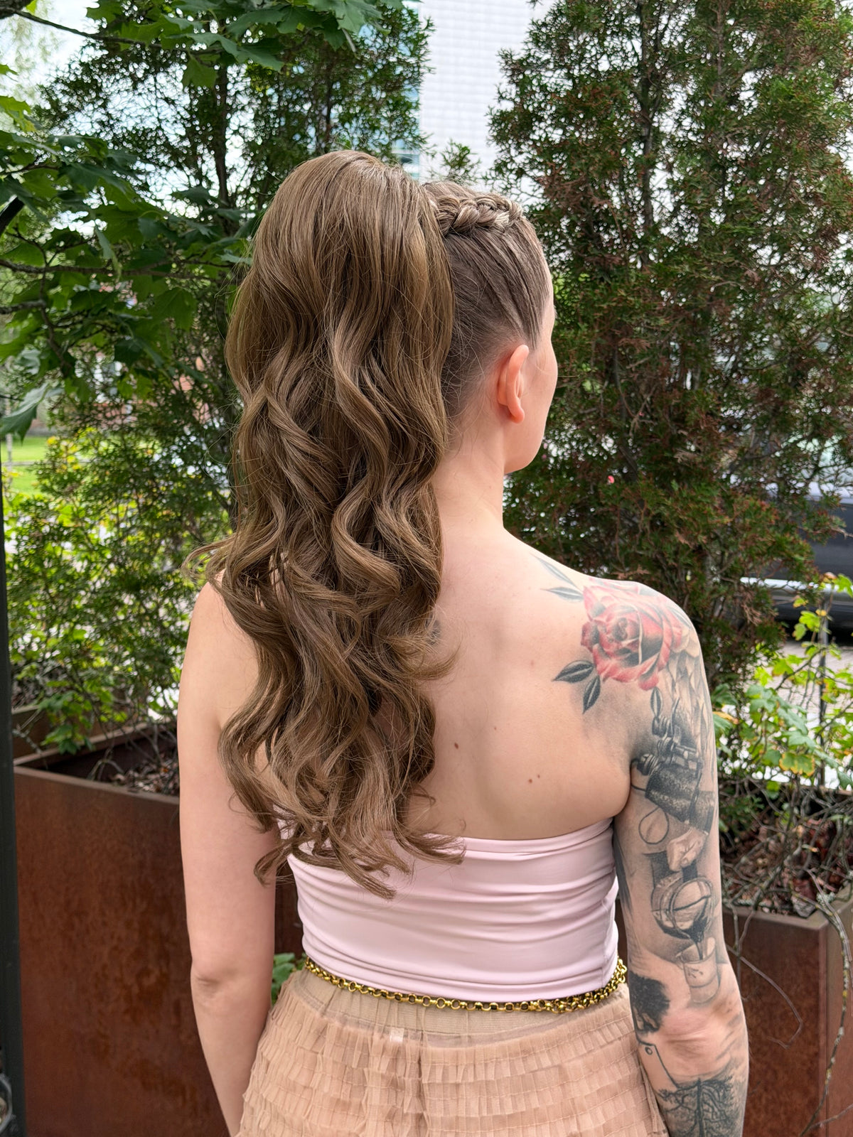 ICHA Beauty Loose Wave Kuituhiusponinhäntä 50cm / 20"
