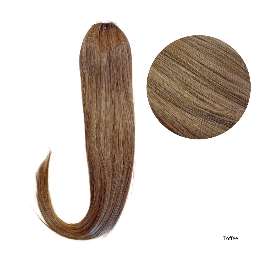ICHA Beauty suora kuituhiusponinhäntä 70cm kampausdetalji