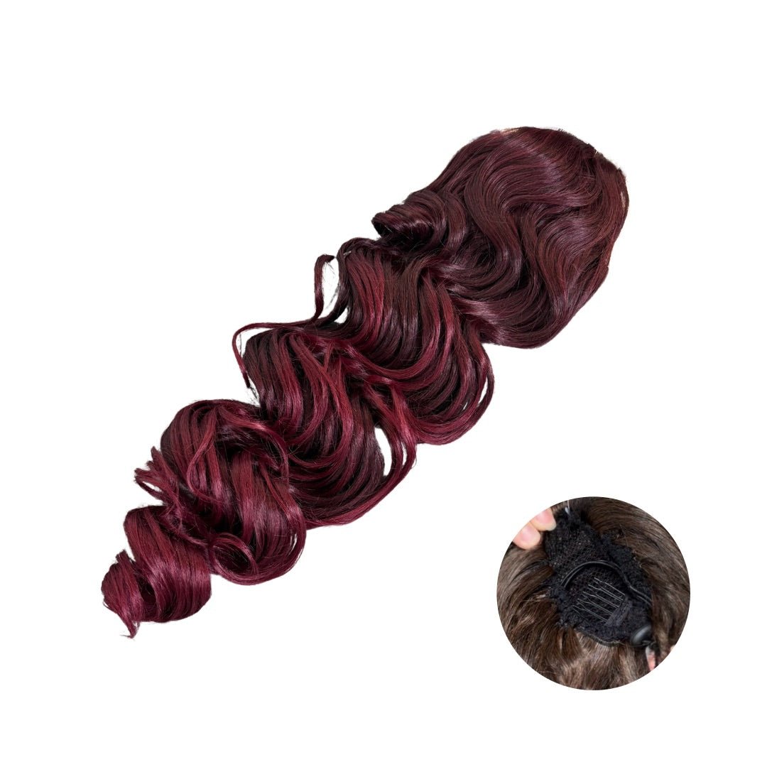 ICHA Beauty Loose Wave kuituhiusponinhäntä 50cm kampausesimerkki