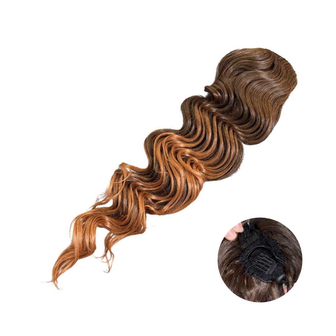IdaCharlotta Beauty Loose Wave Kuituhiusponinhäntä 70cm - Kuituhiukset.fi