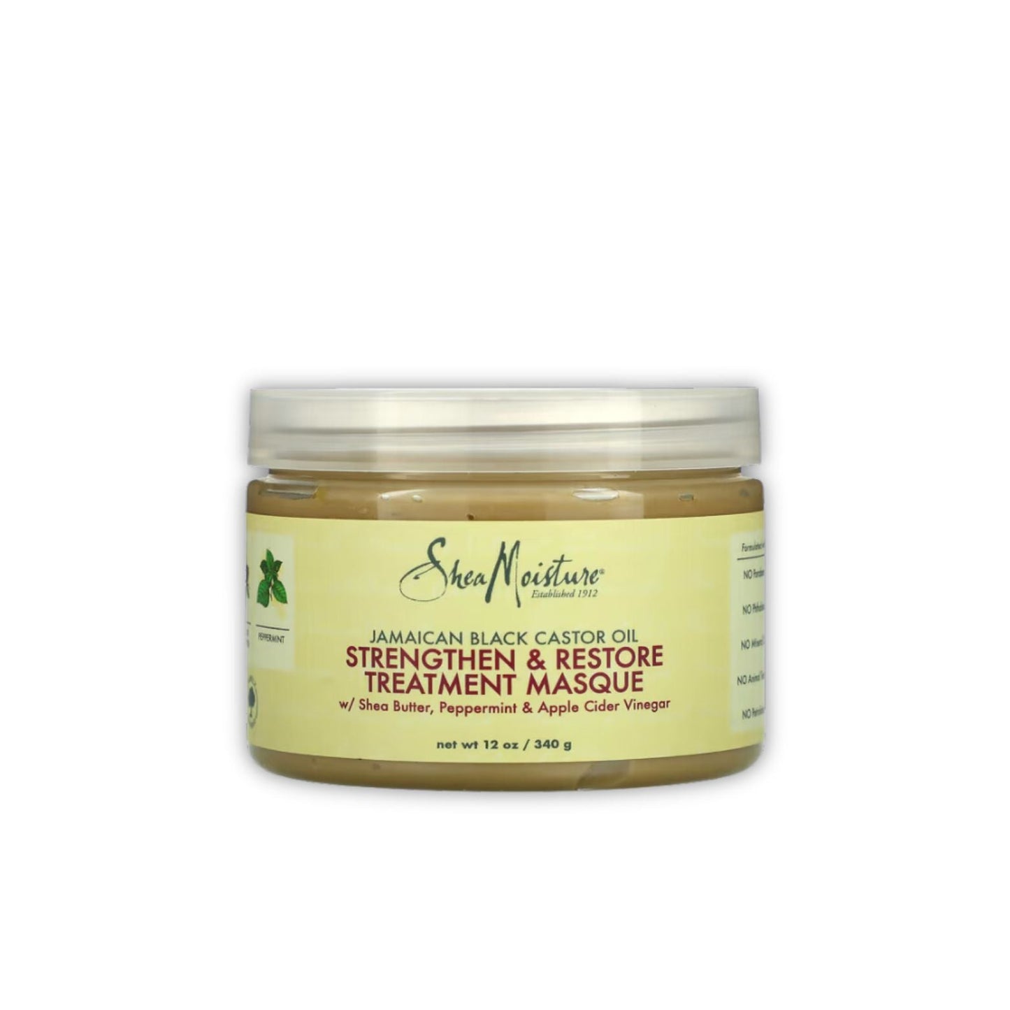 SheaMoisture Jamaican Black Castor Oil Treatment Naamio 340g - Kuituhiukset.fi