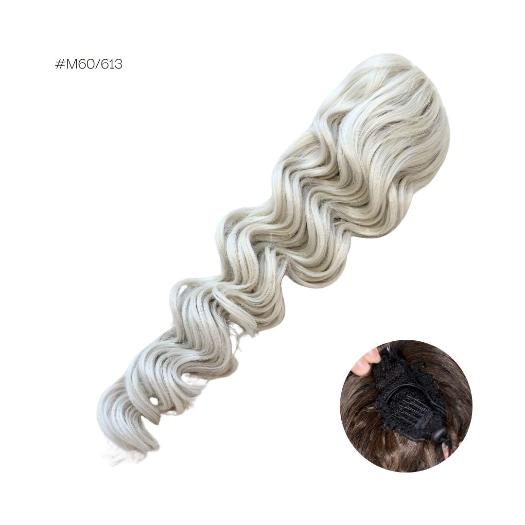 ICHA Beauty Loose Wave kuituhiusponinhäntä 70cm värisovitus