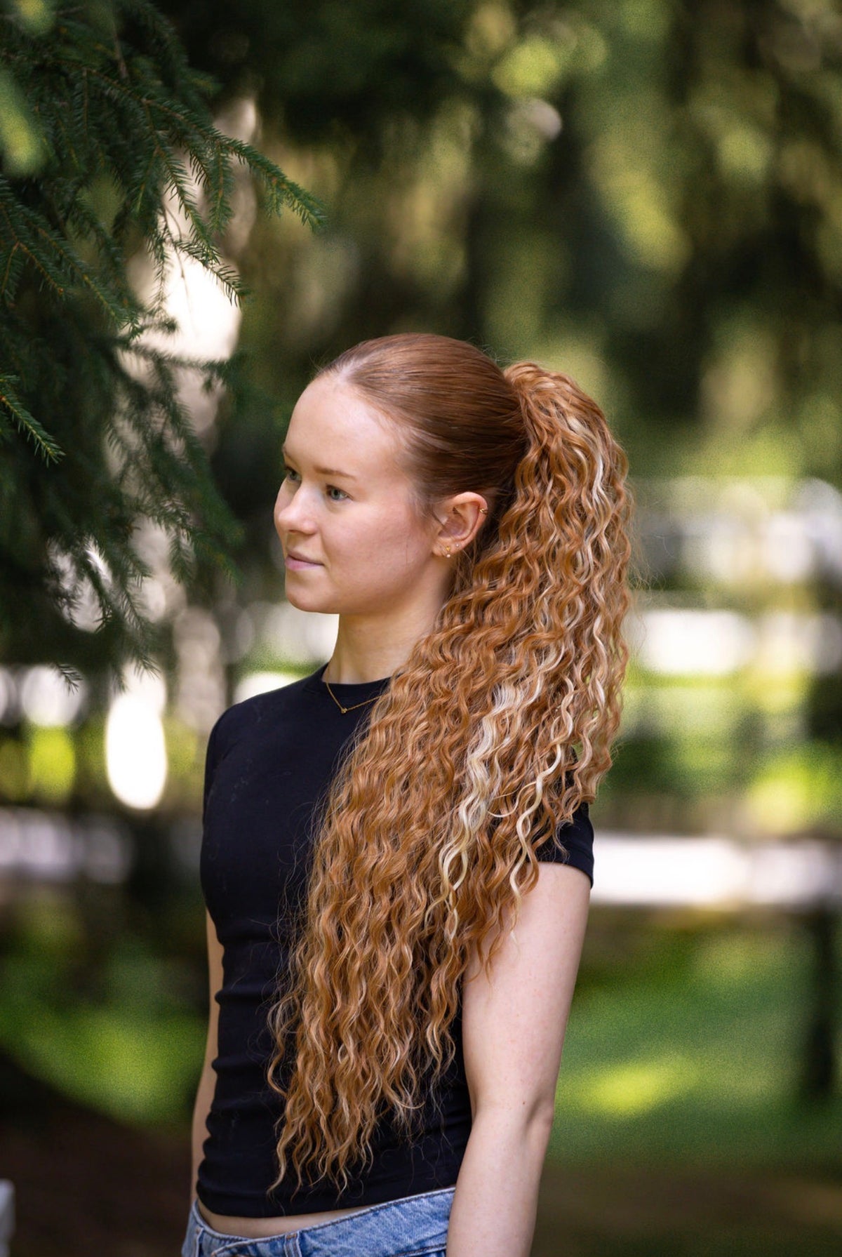 ICHA Beauty Waterwave Kuituhiusponinhäntä 70cm / 28"