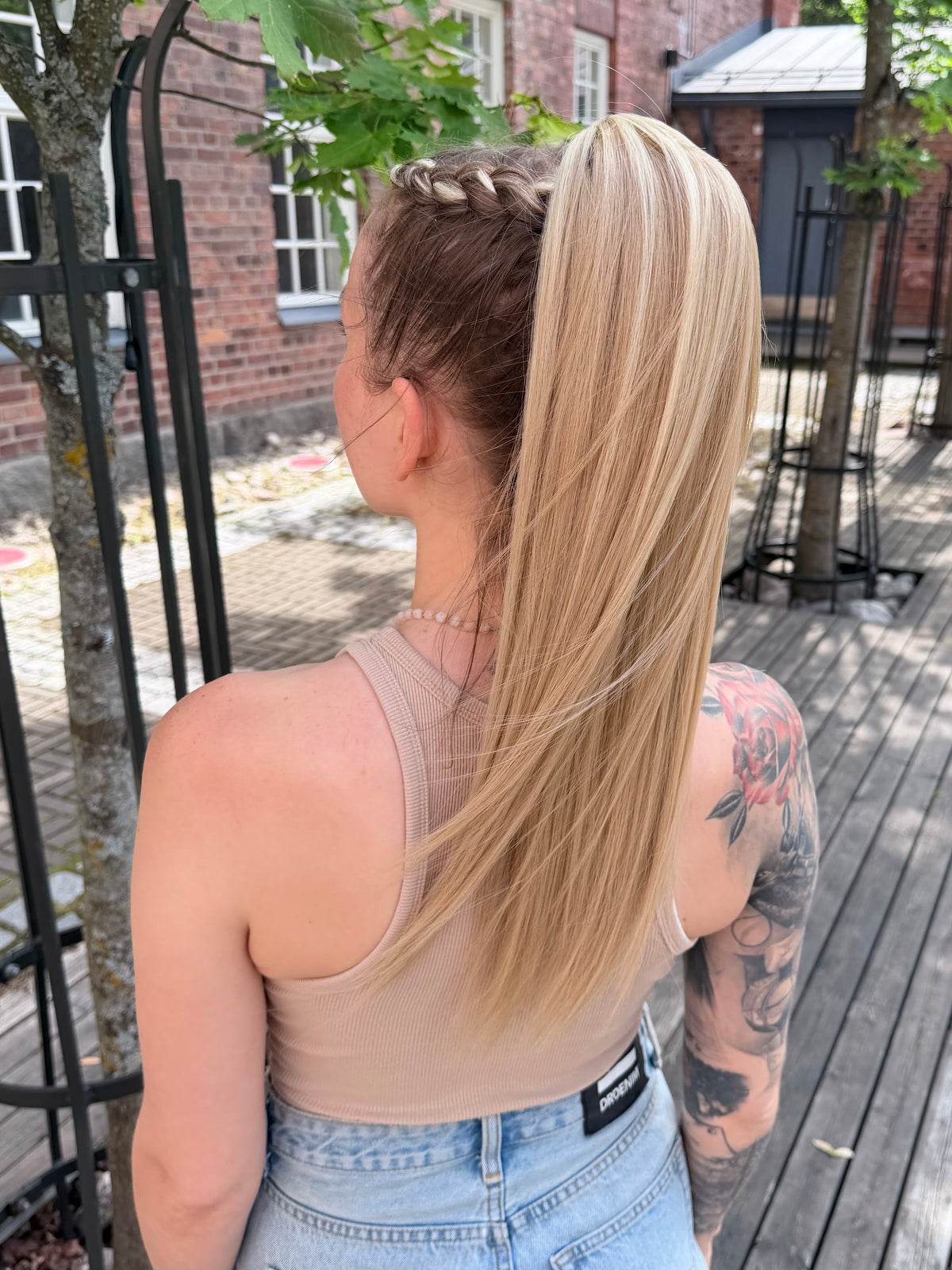 ICHA Beauty Suora Kuituhiusponinhäntä 50cm