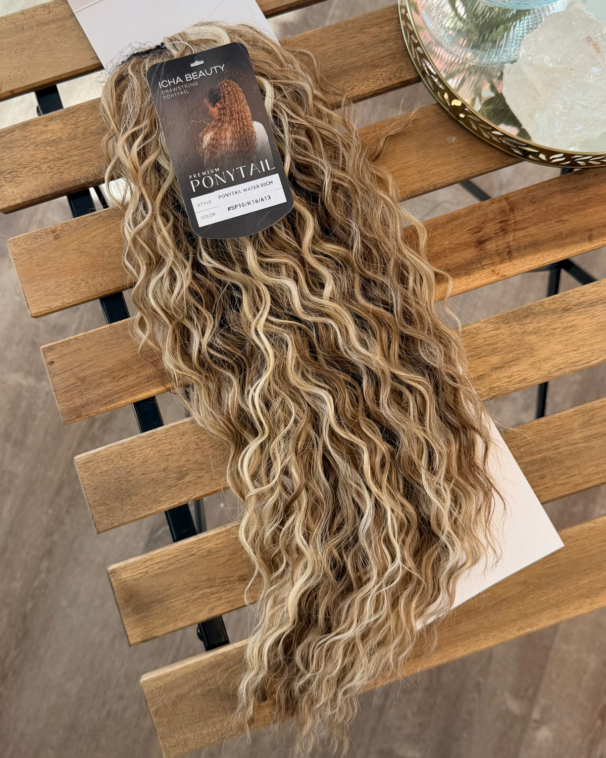 ICHA Beauty Waterwave Kuituhiusponinhäntä 50cm
