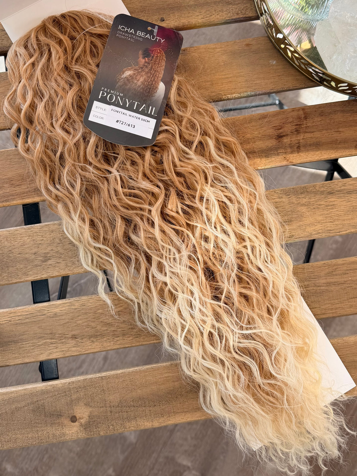 ICHA Beauty Waterwave Kuituhiusponinhäntä 50cm