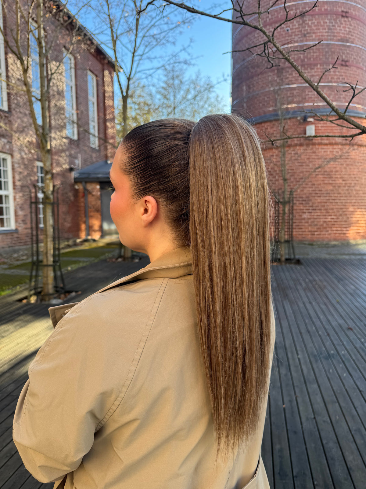 ICHA Beauty Suora Kuituhiusponinhäntä 50cm