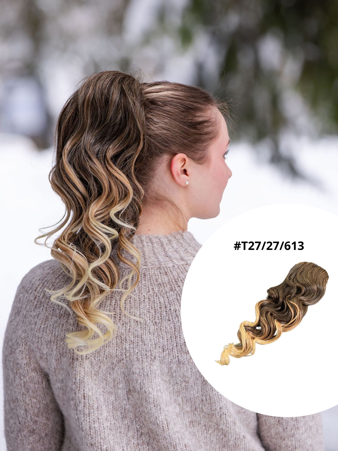 ICHA Beauty Loose Wave poninhäntä lähikuva kiinnityksestä ja tyvestä