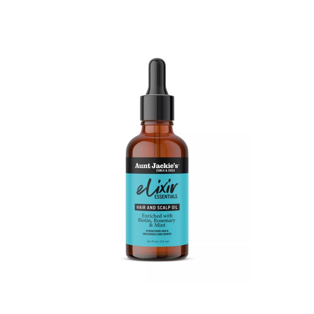 Aunt Jackie's Elixir Essentials Biotin & Rosemary Hair & Scalp Oil 59ml - Kuituhiukset.fi