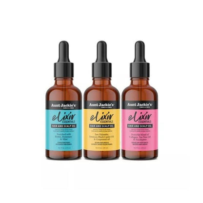 Aunt Jackie's Elixir Essentials Biotin & Rosemary Hair & Scalp Oil 59ml - Kuituhiukset.fi