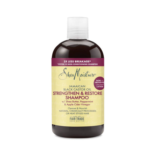 Shea moisture Jamaican black castor Oil - Shampoo iso koko 473ml - Kuituhiukset.fi