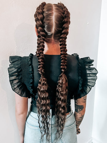 Kihara kuituhius Ariel Wave - Kuparinpunainen - Kuituhiukset.fi
