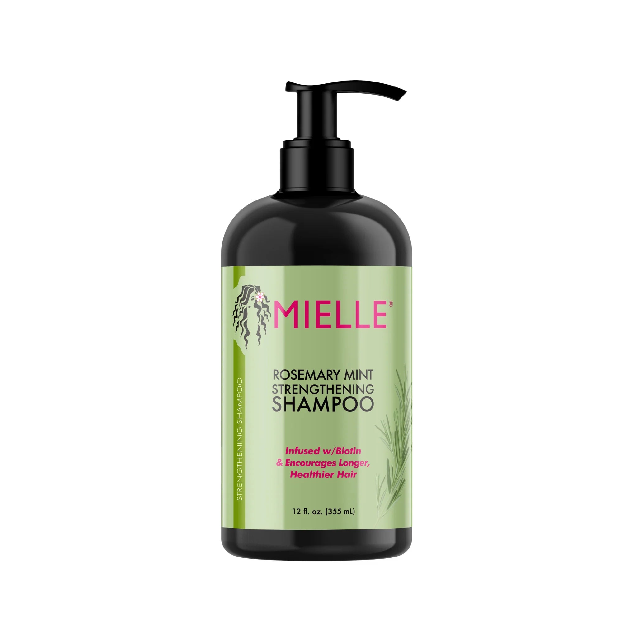 Mielle Vahvistava Shampoo Rosmariini-Minttu - Kuituhiukset.fi